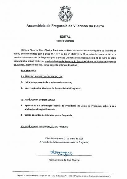 Edital - Assembleia de Freguesia de 15_06_2026